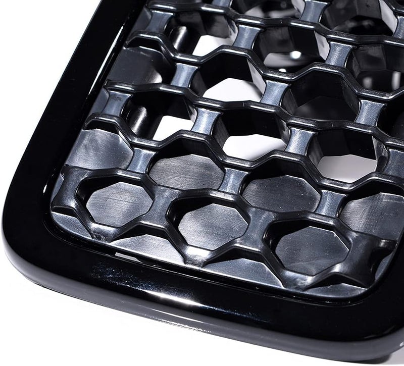 Anzios Replacement for 2019 2020 2021 Jeep Cherokee Black Grill Insert Front Grille Inserts Honeycomb Mesh Cover Accessories 7PC - Image 2